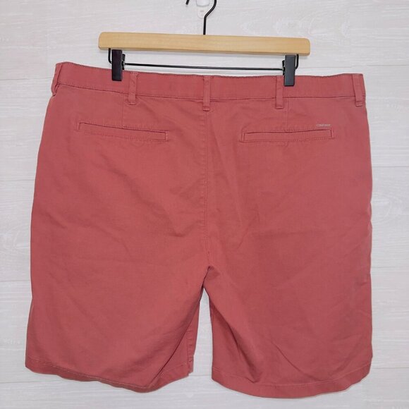 Calvin Klein Men's Red Flat Front Stretch Waist 9'' Inseam Casual Shorts size 40 - Picture 5 of 5